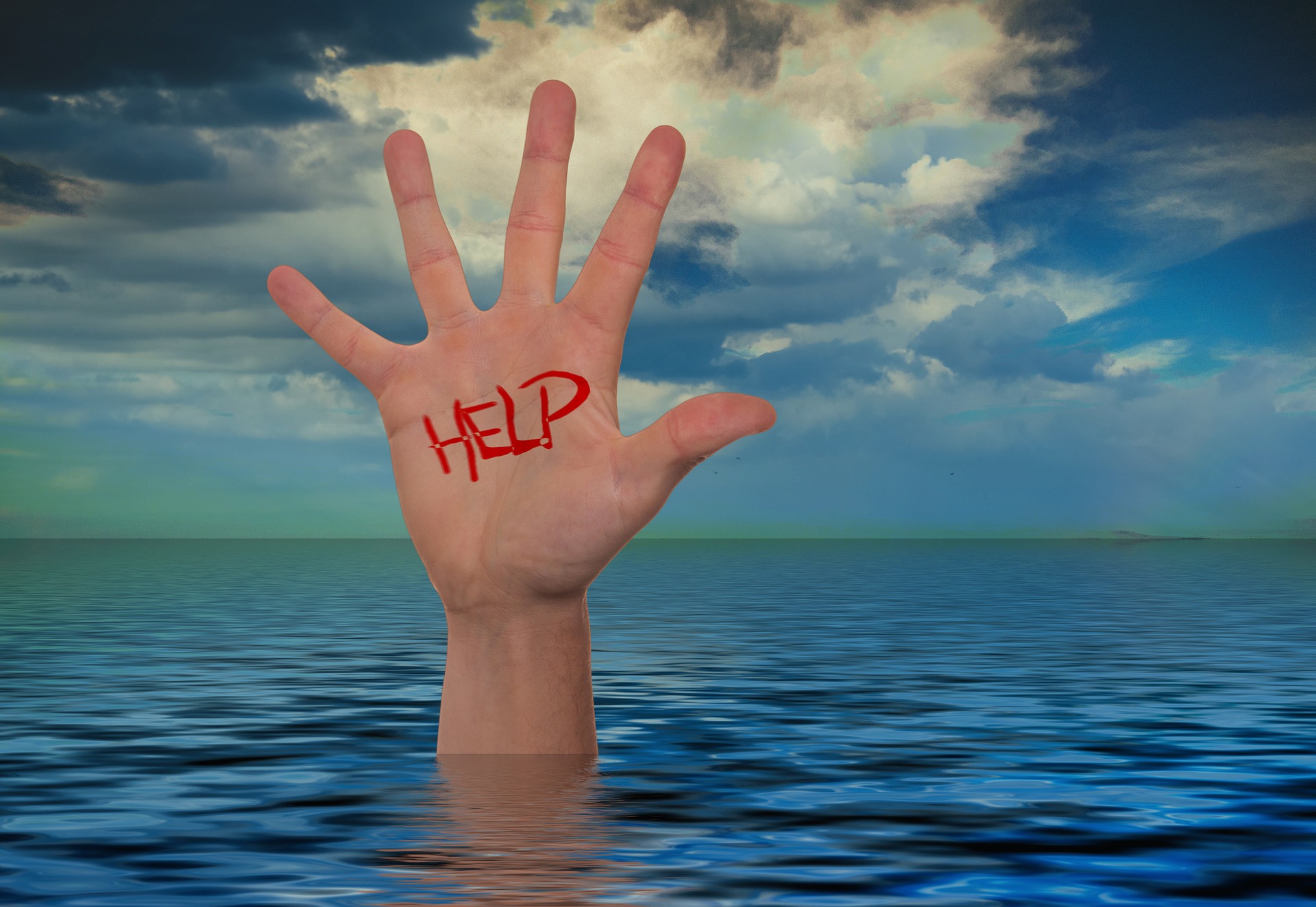 drowning in water